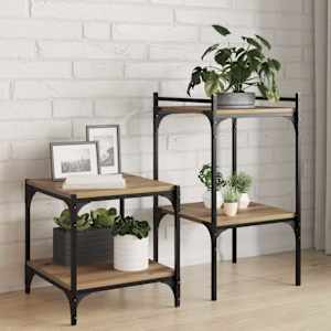 Polica za knjige 4 pcs Rjava 40 x 40 x 1,5 cm Konstruiran les