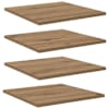 vidaXL Raamatute riiuli plaat 3 tasandit 4 tk 40 x 40 x 1,5 cm Pruun