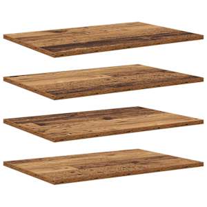 vidaXL Raamatute riiuli plaat 3 tasandit 4 tk 60 x 40 x 1,5 cm Pruun