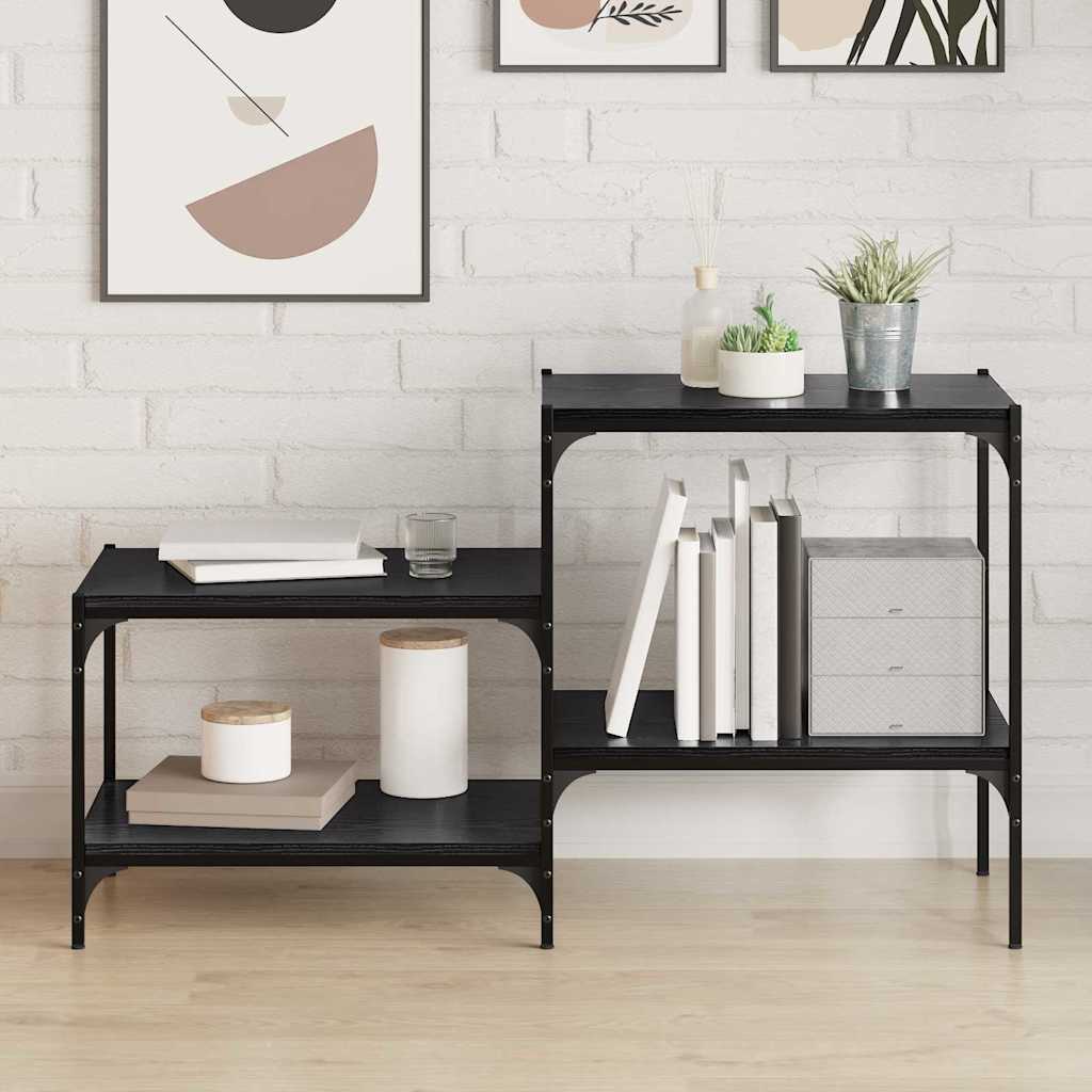 Bücherregalbrett 4 pcs Schwarz 100 x 40 x 1.5cm Spanplatte