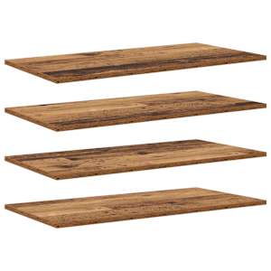 vidaXL Raamatute riiuli plaat 3 tasandit 4 tk 80 x 40 x 1,5 cm Pruun
