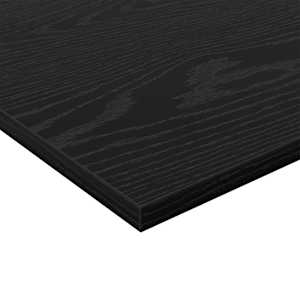 Police na knihy 4 pcs Černý 80 x 40 x 1,5 cm kompozitní dřevo - obrázek 9