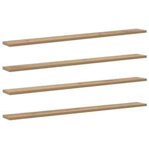 vidaXL Raamatute riiuli plaat 3 tasandit 4 tk 100 x 10 x 1,5 cm Pruun