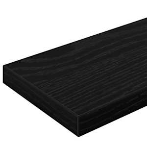 Police na knihy 4 pcs Černý 100 x 10 x 1,5 cm kompozitní dřevo - obrázek 9