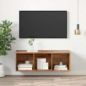Sestava TV skříněk Nástěnný Staré dřevo 37 x 37 x 107 cm - obrázek 4