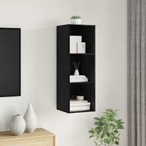 Sestava TV skříněk Černý dub 37 x 37 x 107 cm kompozitní dřevo - obrázek 1