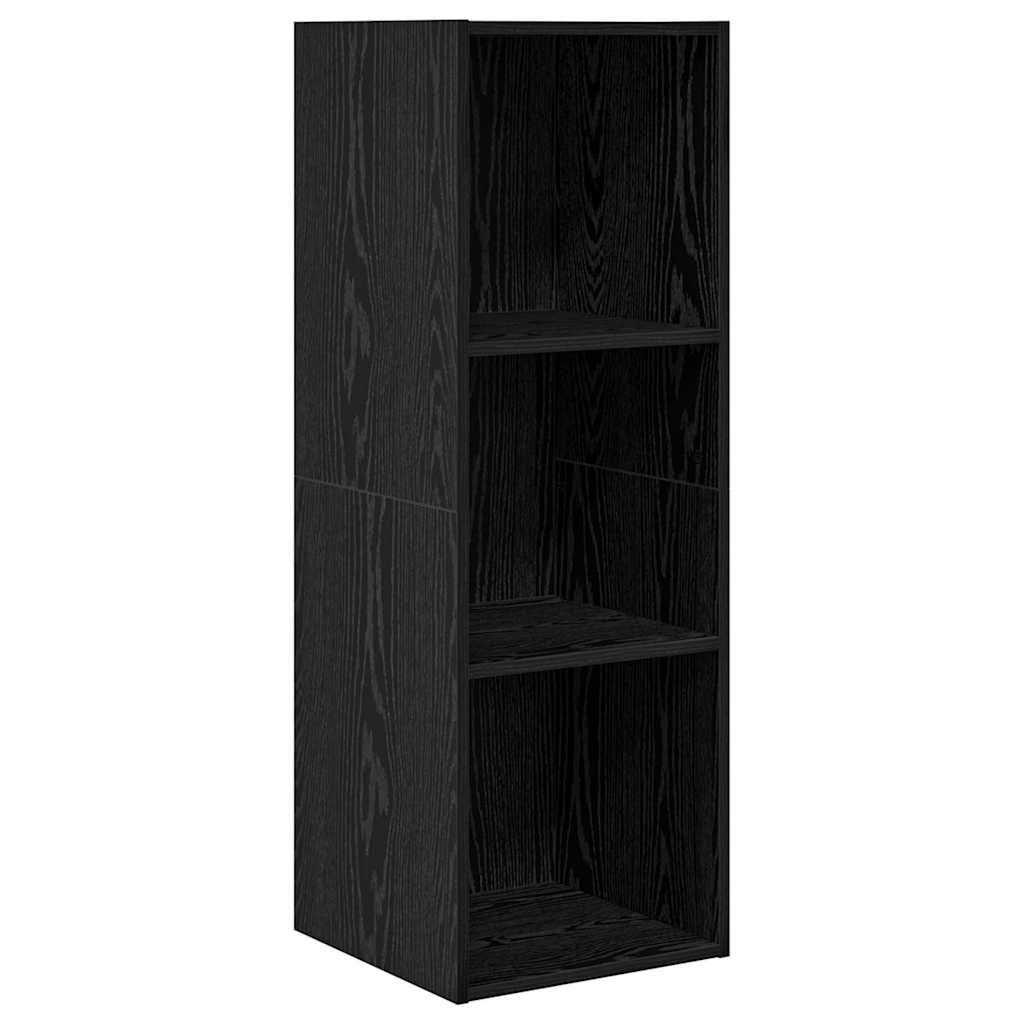  vidaXL Fali TV szekrény Musta tammi 37 x 37 x 107 cm Faanyag akciós termékkép 1