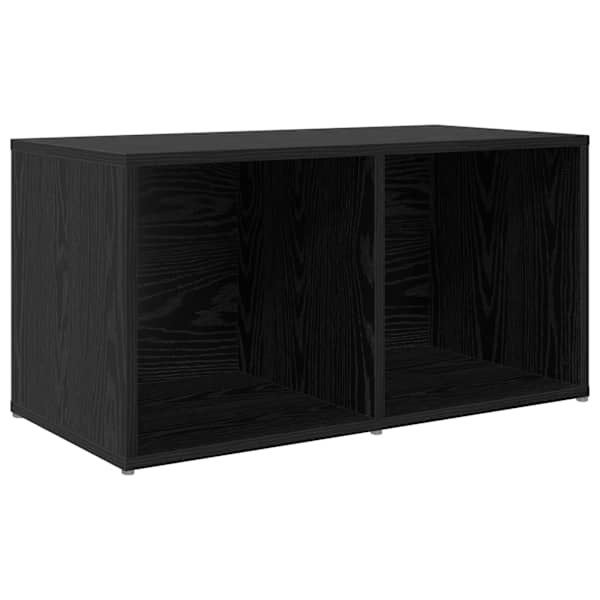vidaXL Telerikapi komplekt 72 x 35 x 37 cm Must Tehispuit