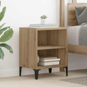 Nočna omarica Umetni hrast 40 x 30 x 50 cm Konstruiran les