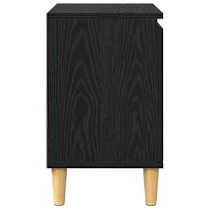Noční skříňka Černý dub 40 x 30 x 50 cm Kompozitní dřevo - obrázek 7