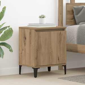 Nočna omarica Umetni hrast 40 x 30 x 50 cm Konstruiran les