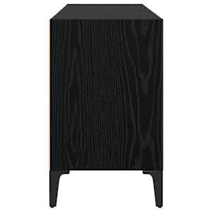 Sestava TV skříněk Nástěnný Černý Dřevěný materiál - obrázek 6