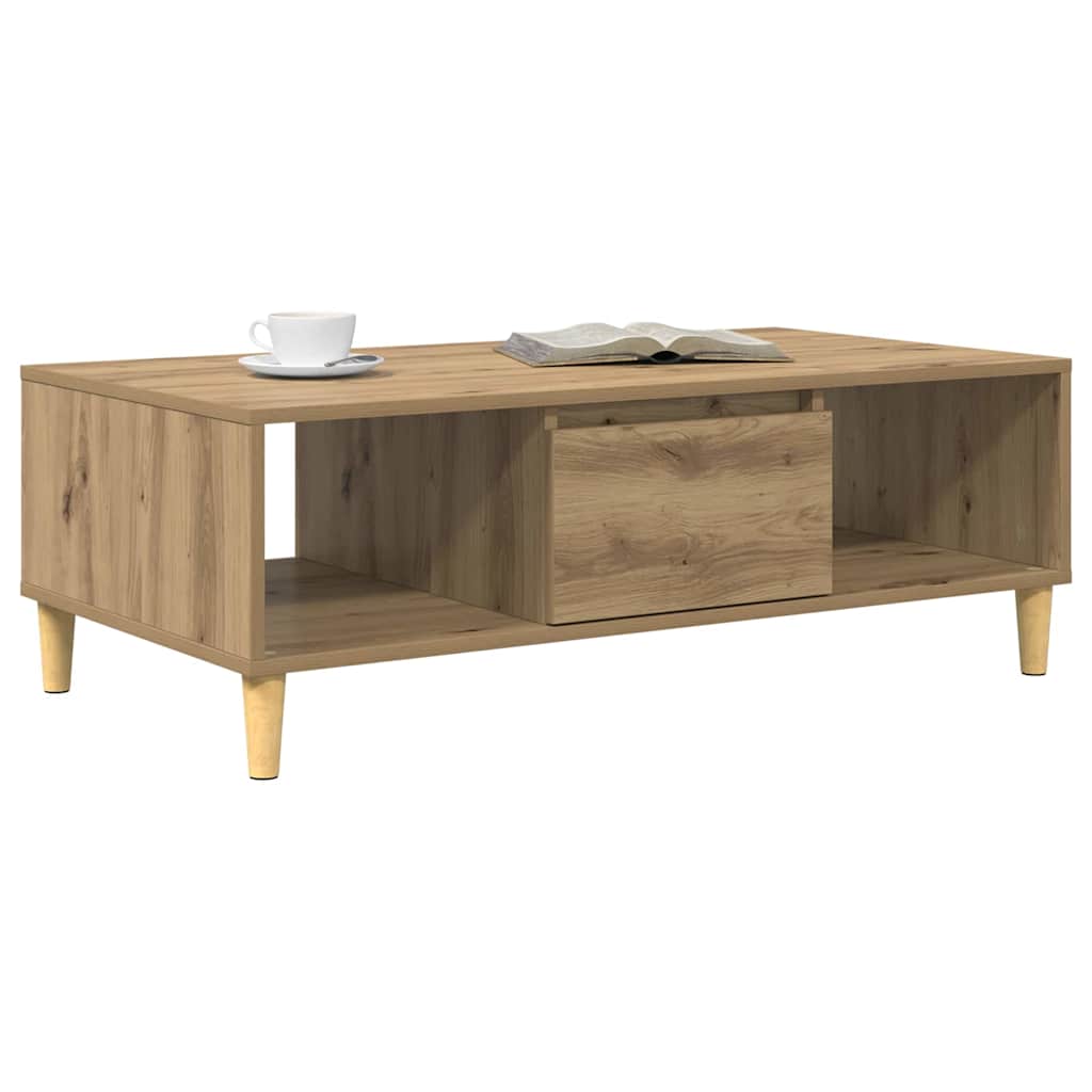 vidaXL artisanaal eikenkleurig 103.5 x 60 x 35 cm Bewerkt hout