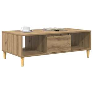 Konferenční stolek Artisanový dub 102 x 55 x 35 cm - obrázek 3