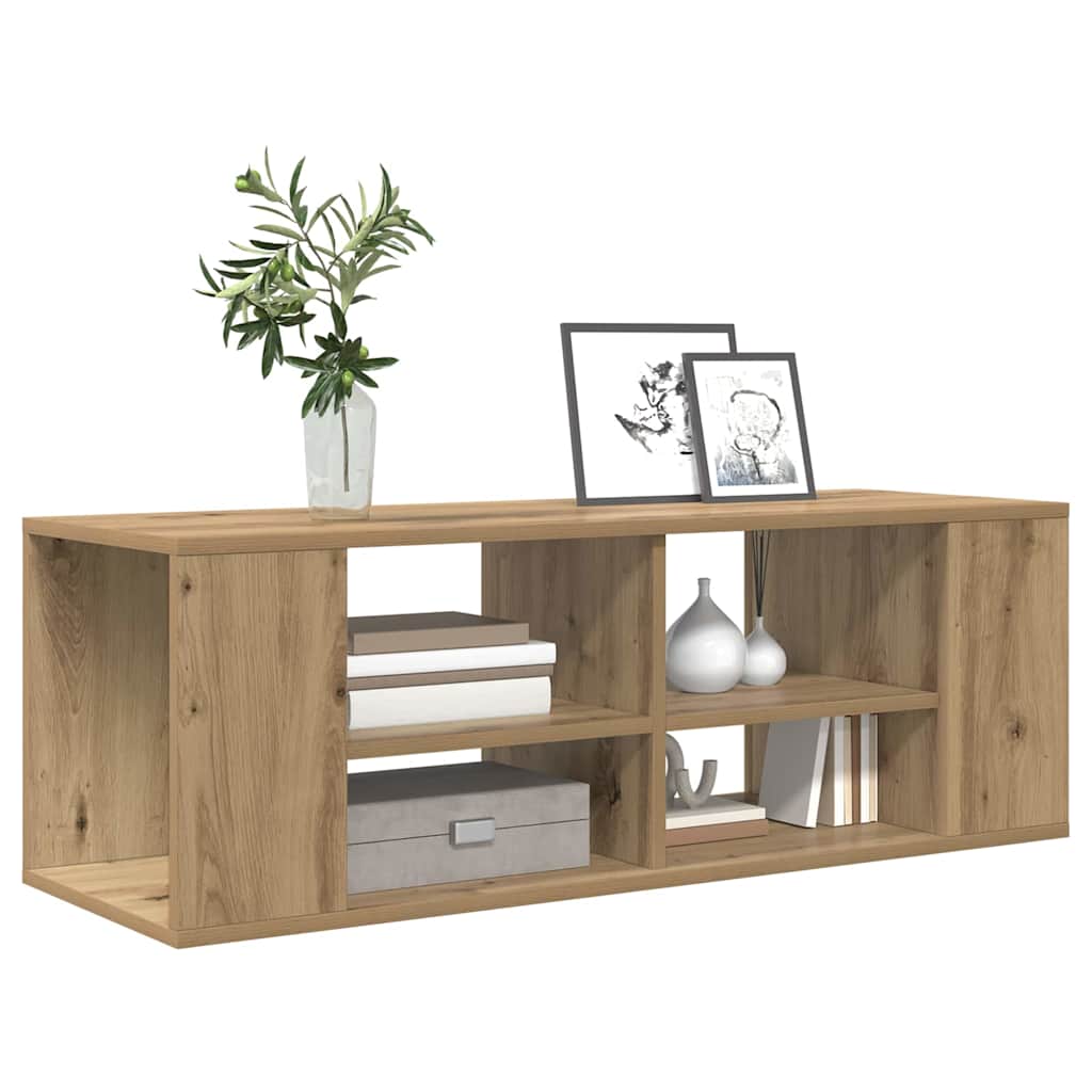 vidaXL Wandmontage TV Kast artisanaal eikenkleurig 102 x 35 x 35 cm