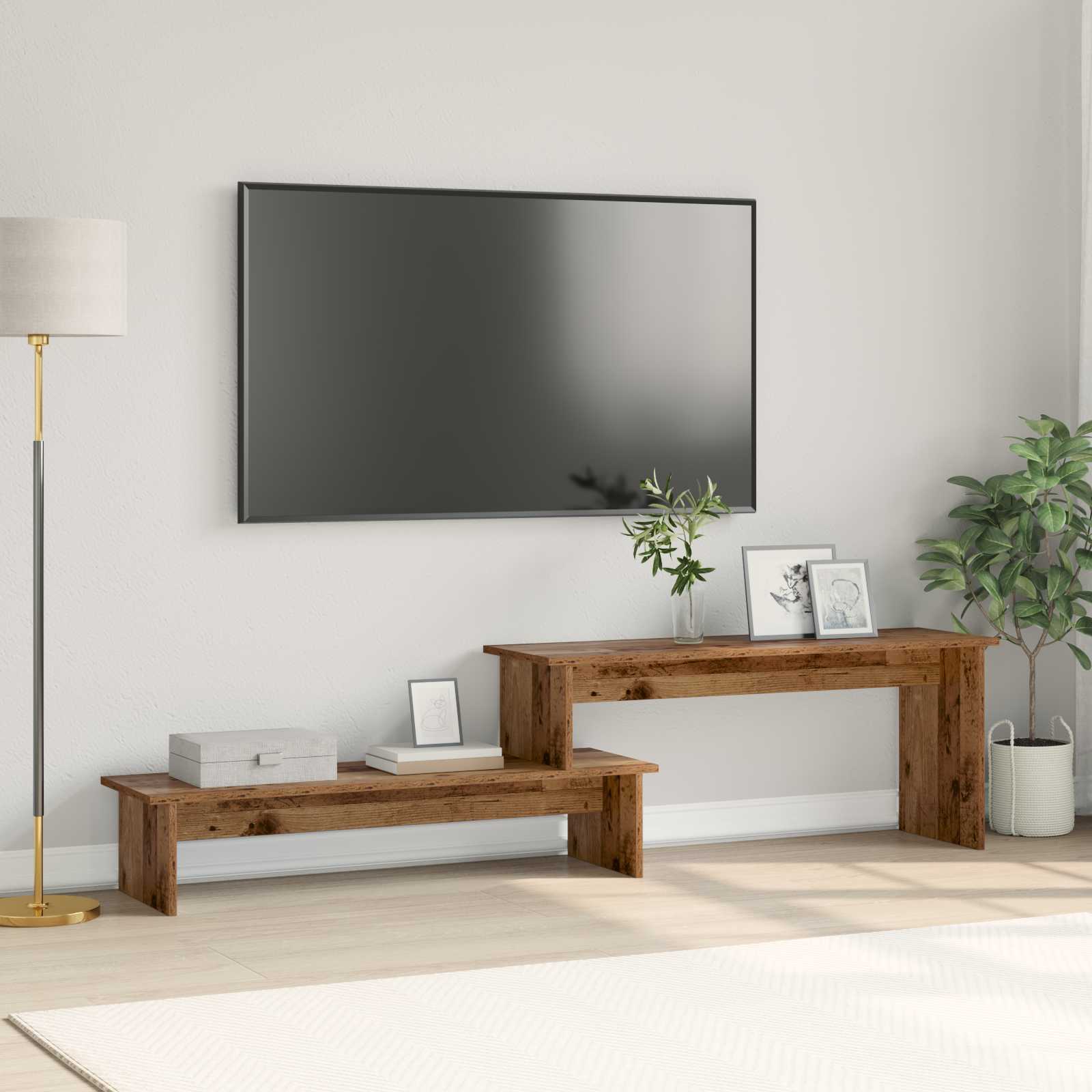 vidaXL Set comodă TV Lemn Vechi 180 x 30 x 43 cm Lemn compozit