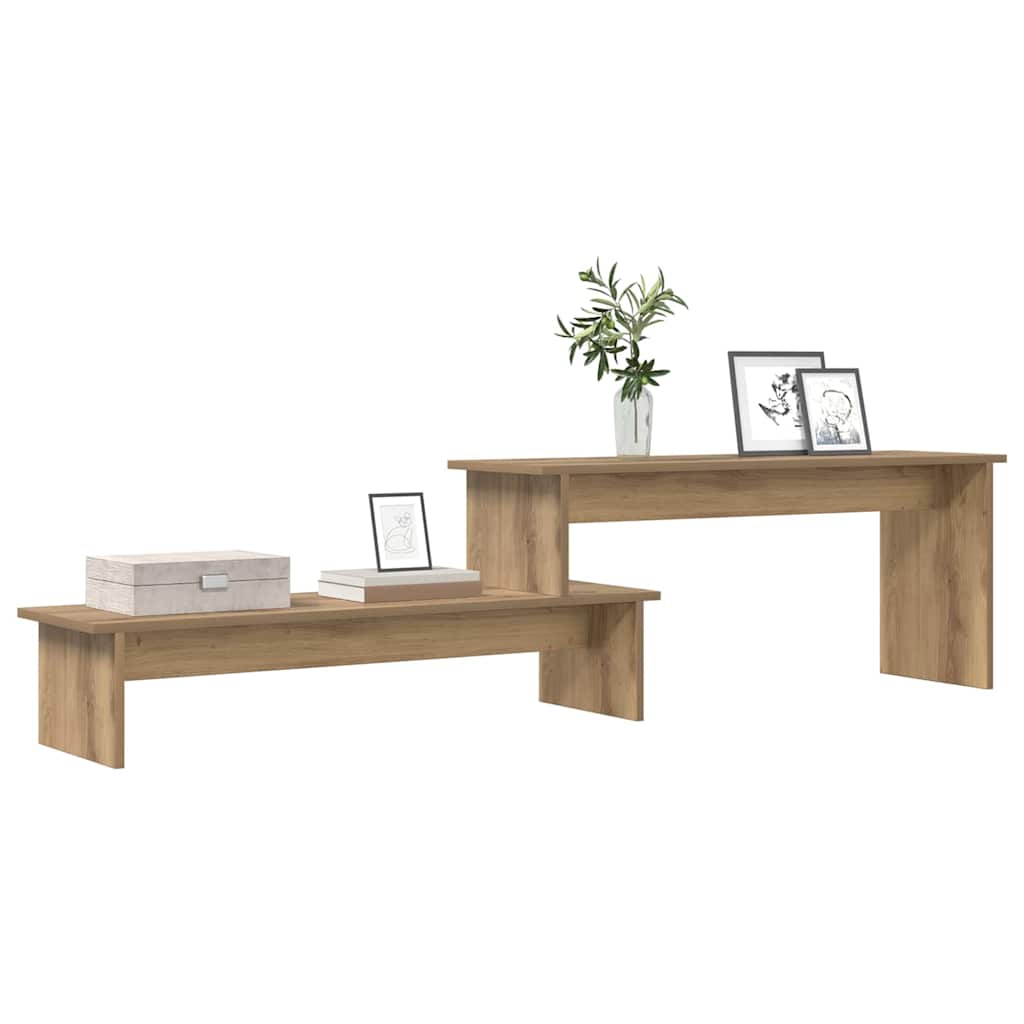 vidaXL TV-kast artisanaal eikenkleurig 180 x 30 x 43 cm Bewerkt hout