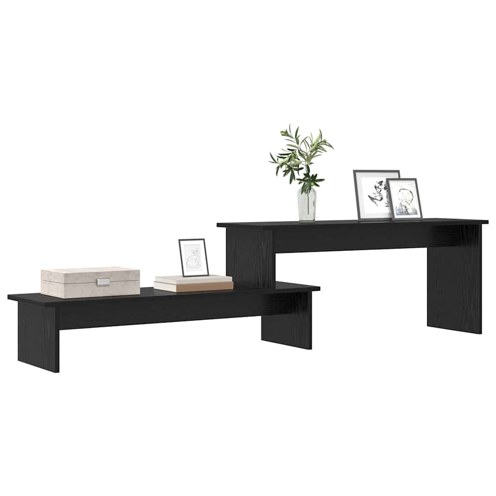 vidaXL TV-kast Zwart eiken 180 x 30 x 43 cm Bewerkt hout