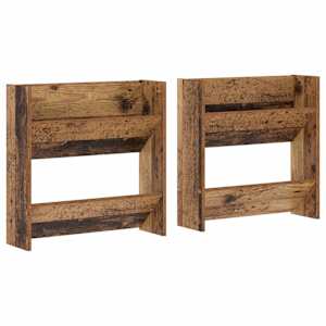vidaXL Kinga kapp 2 tk 60 x 18 x 60 cm Tehispuit Vana puit