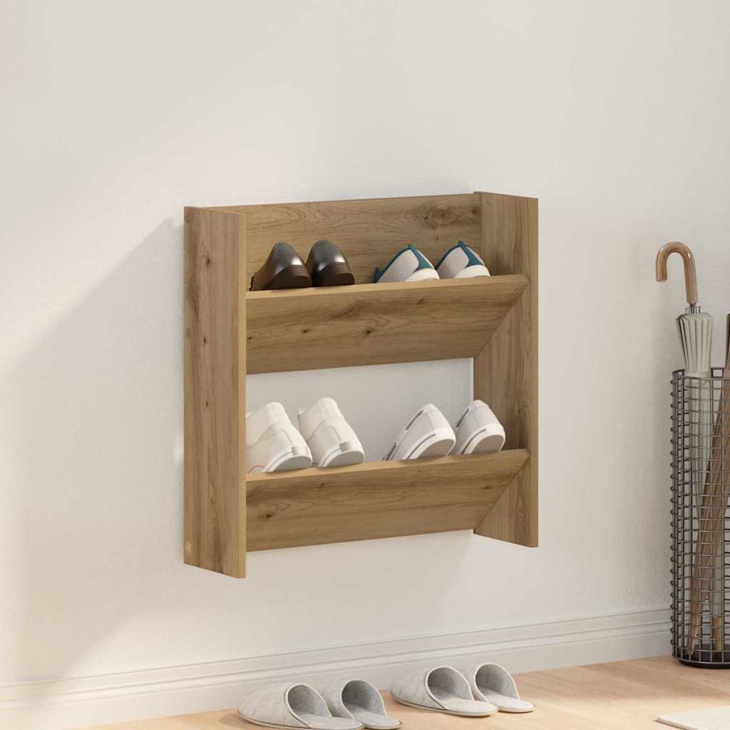 Väggskoskåp artisan ek 60 x 18 x 60 cm Konstruerat trä