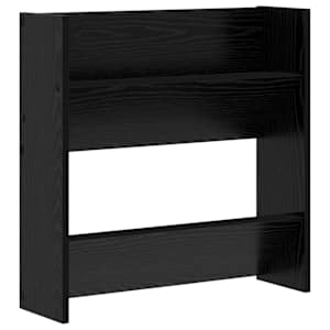 vidaXL Kinga kapp 60 x 18 x 60 cm Tehispuit Must tamm