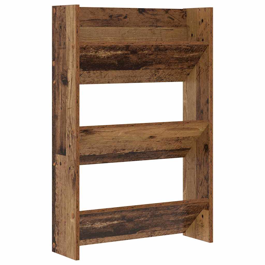 Seinäkenkäkaapit Vanha puu 60 x 18 x 60 cm Tekninen puu