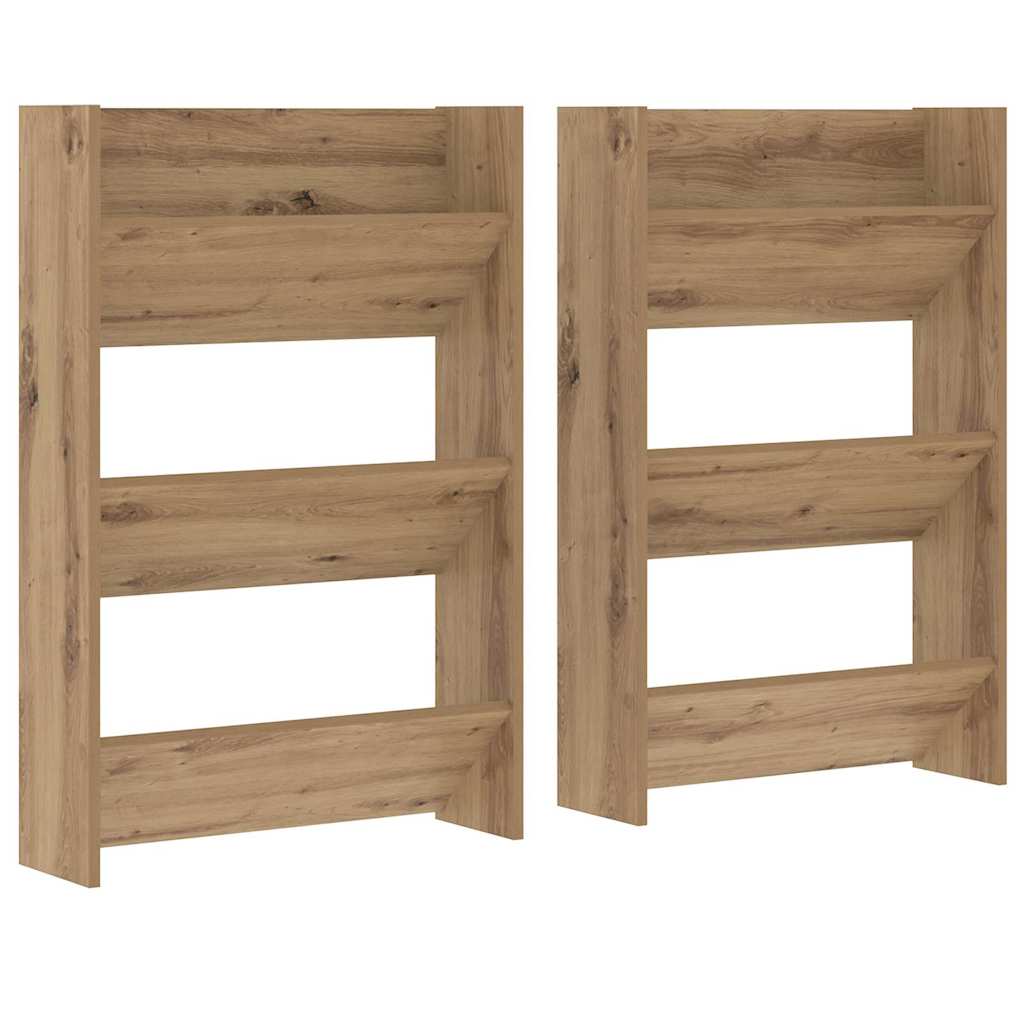 Seinäkenkäkaapit hyllyllä Muut 2 pcs artesaani tammi 60 x 18 x 60 cm