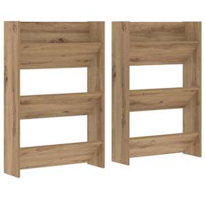 vidaXL Kinga kapp 2 tk 60 x 18 x 90 cm Tehispuit Artisan tamm