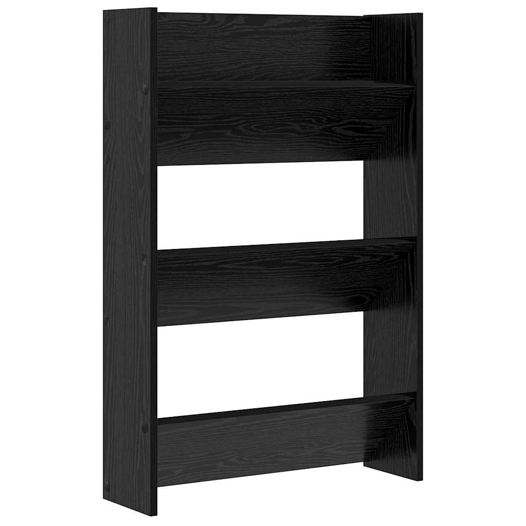 Seinäkenkäkaapit Musta tammi 60 x 18 x 60 cm Tekninen puu