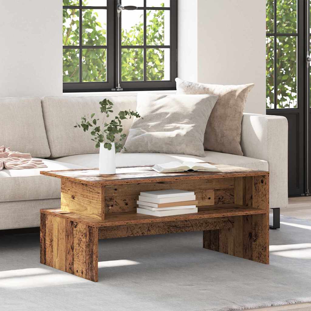 Kohvilaud riiuliga Muu ladustamisega Vana puit 90 x 55 x 42.5 cm Tehispuit