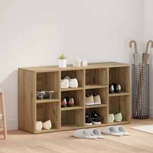 Klop za čevlje Umetni hrast 103 x 30 x 54,5 cm Konstruiran les