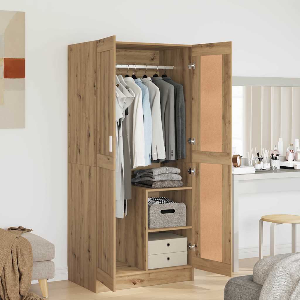 vidaXL Dulap cu raft artisian oak 82.5 x 51.5 x 180 cm Lemn compozit