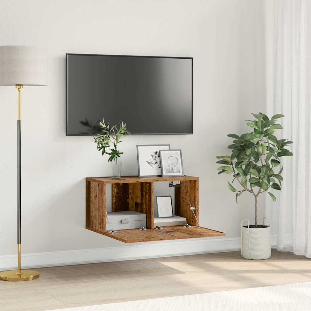 vidaXL TV-Schrank Alter Holz Spanplatte Mittel TV-Schrank Rechteckig
