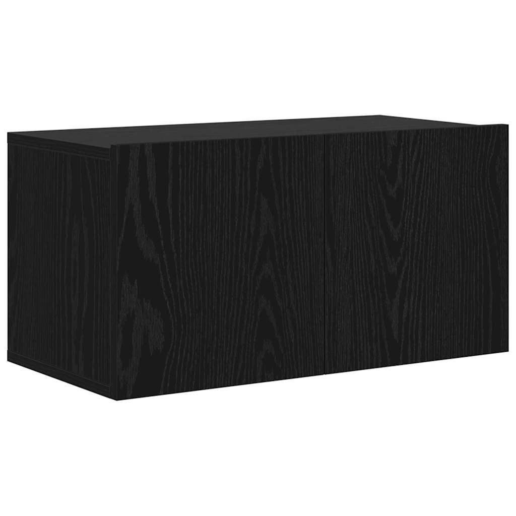  vidaXL TV szekrény Fekete 60 x 30 x 30 cm Faanyag akciós termékkép 1