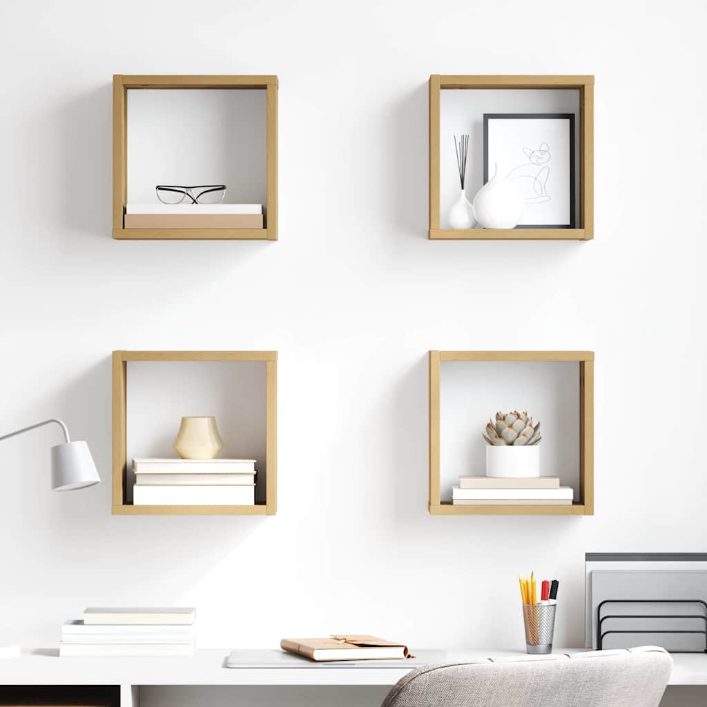 Seinäkiinnitetyt hyllyt Artisan tammi MDF viilulla 26 x 15 x 26 cm