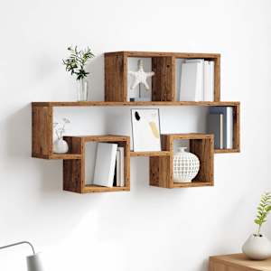 Stenska polica Star les 82 x 15 x 51 cm Konstruiran les