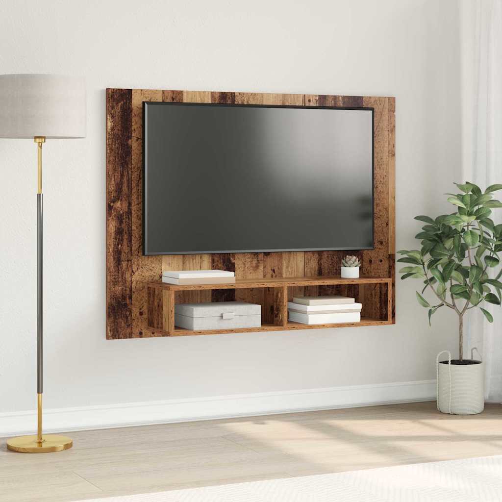 Wand TV Schrank Altes Holz 120 x 23.5 x 90 cm Holzwerkstoff