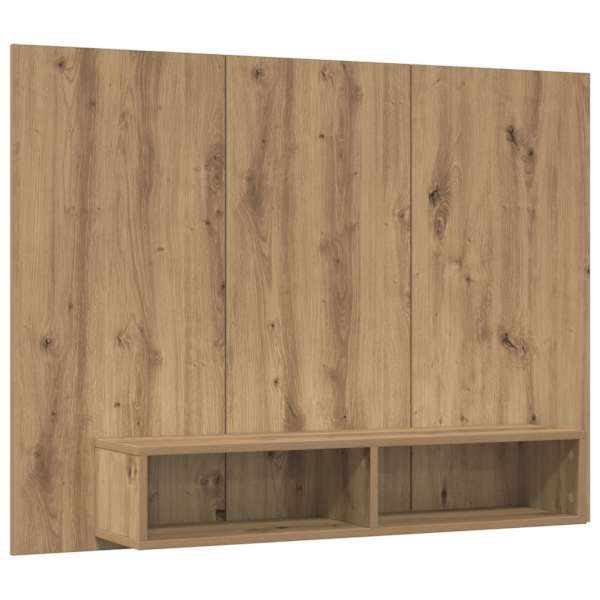 vidaXL Telerikapi komplekt 120 x 23,5 x 90 cm K&auml;sit&ouml;&ouml;puu Tehispuit