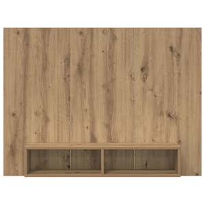 Sestava TV skříněk Nástěnný Artisanový dub 120 x 23,5 x 90 cm - obrázek 5