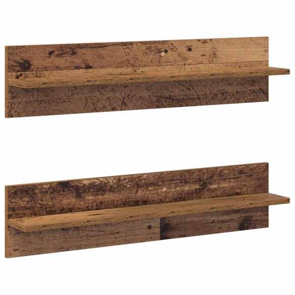 vidaXL Seinariiul 2 tk Vana puit 80 x 11,5 x 18 cm Tehispuit