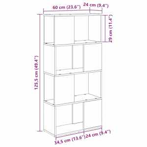 Sestava TV skříněk 60 x 24 x 125,5 cm Hnědá Kompozitní dřevo - obrázek 11