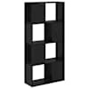vidaXL Telerikapi komplekt 60 x 24 x 125,5 cm Must Tehispuit