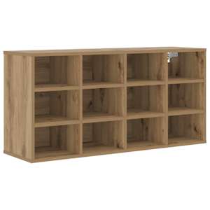 Skříň na obuv 103 x 30 x 51 cm Kompozitní dřevo Artisanový dub - obrázek 2