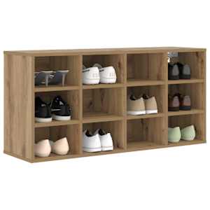 Skříň na obuv 103 x 30 x 51 cm Kompozitní dřevo Artisanový dub - obrázek 3