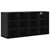 vidaXL Kinga kapp 103 x 30 x 51 cm Tehispuit Must tamm