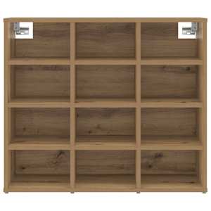 Skříň na obuv 77,5 x 30 x 67 cm Kompozitní dřevo Artisanový dub - obrázek 5