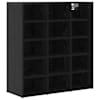 vidaXL Kinga kapp 77,5 x 30 x 83,5 cm Tehispuit Must tamm