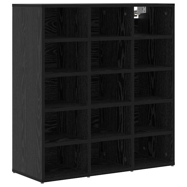 vidaXL Kinga kapp 77,5 x 30 x 83,5 cm Tehispuit Must tamm