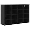 vidaXL Kinga kapp 103 x 30 x 67 cm Tehispuit Must tamm