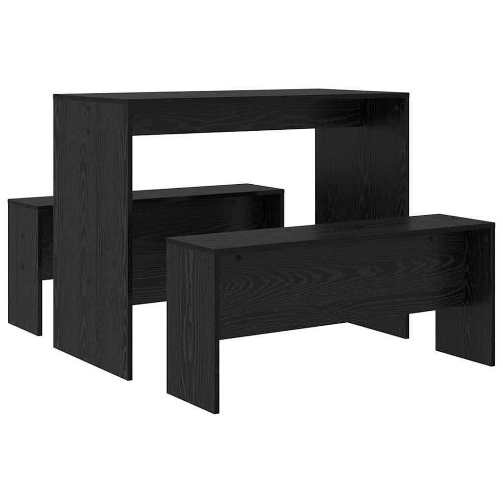 Ruokailuryhmä 2 pcs Mustatamme 97 x 47 x 75 cm Tekninen puu